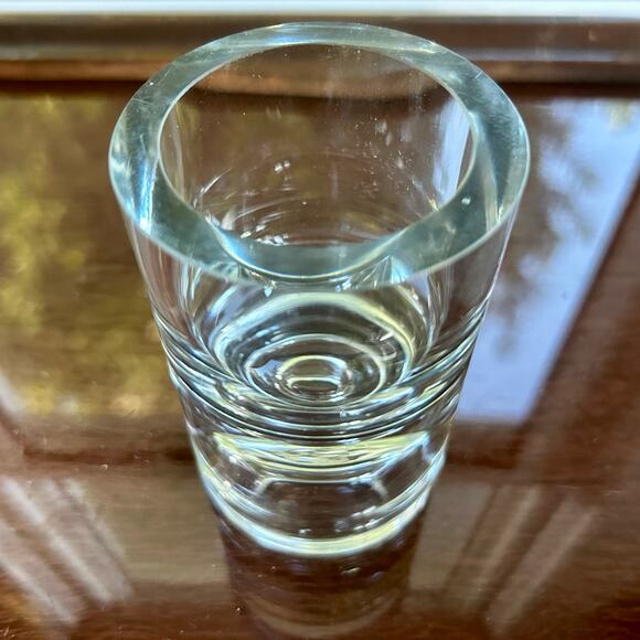 Vintage Krosno Poland Crystal Turnover Candle Holder for Candlestick or Votive - Picture 6 of 12